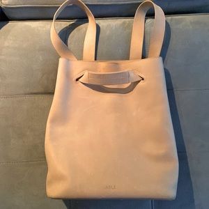ABLE Convertible leather backpack/ cross body bag